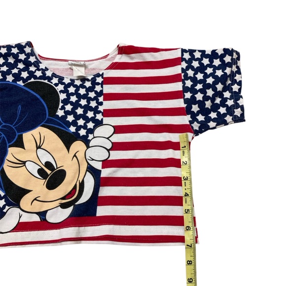 Vtg 90’s Disney Mickey Minnie Mouse 4th of July USA 2 Piece Set Girls Size 7/8 - Picture 6 of 13